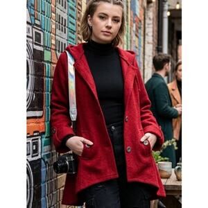 Fenn Wright Manson wool little red riding hood coat